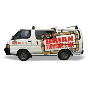 brians plumbing van wrap